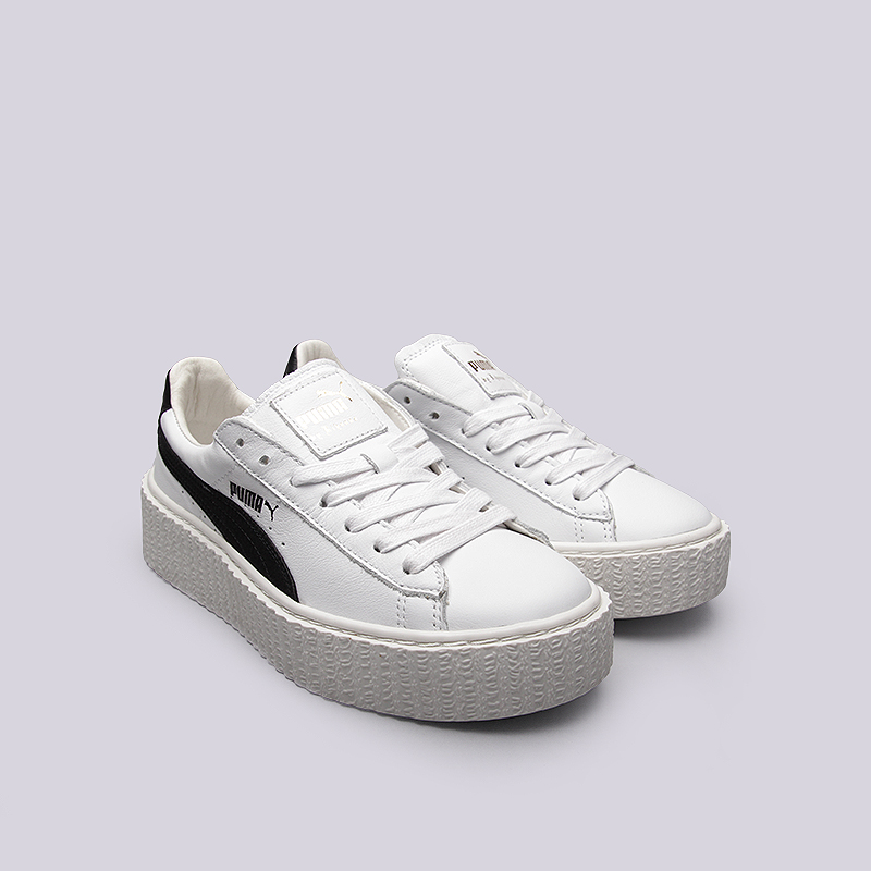 женские белые кроссовки PUMA Creeper White & Black 36446201 - цена, описание, фото 2